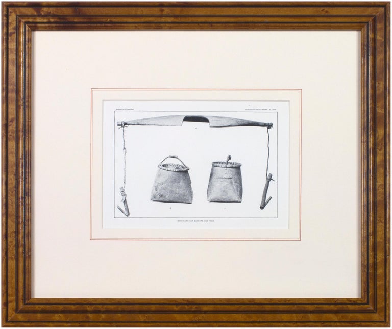 Unknown 'Birchbark Sap Buckets and Yoke' original halftone print