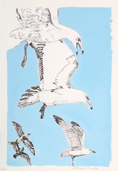 Pájaros (Retoque), Serigrafía moderna de Biagio Civale