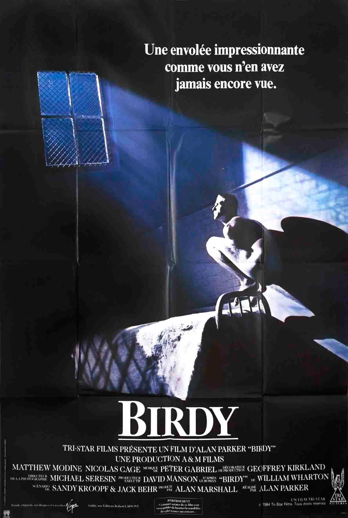spin berolige vandring Unknown - Birdy (FOLDED)-61.75" x 45.75"-Poster-1984-Vintage-Black, Blue  For Sale at 1stDibs | blue birdy vintage, birdy movie poster, birdy poster