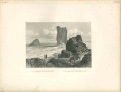 Birs Nimrud la dite Tour Babilonique – Originallithographie – frühes 19. Jahrhundert