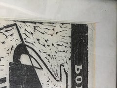 black and white woodcut