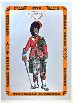 Affiche vintage Black Guard Écosse, années 1950