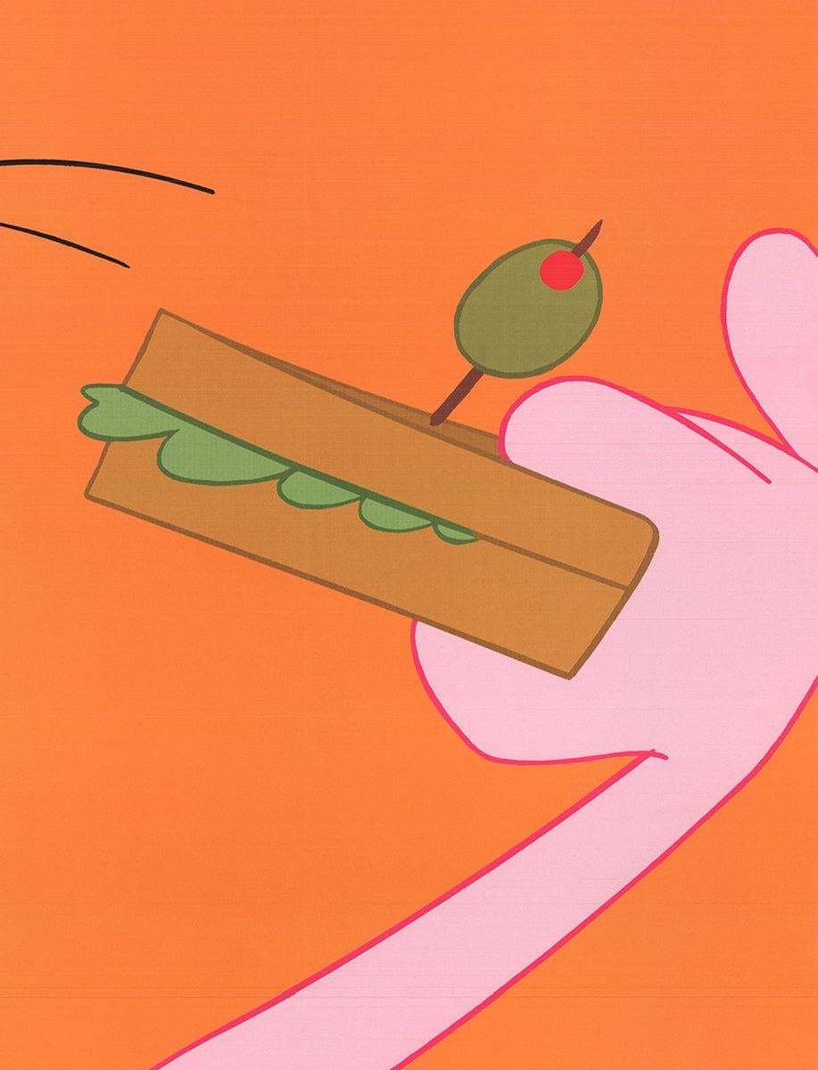 Blake Edwards 'The Pink Panther Enjoying Someone Else's Sandwich' 1994 For Sale 1