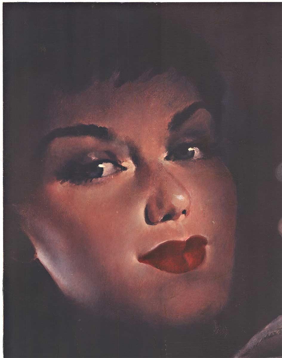 BLAUPUNKT Auto Super (woman's face) original vintage poster - Print by Unknown