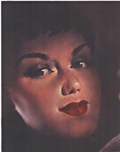 BLAUPUNKT Auto Super (woman's face) original vintage poster