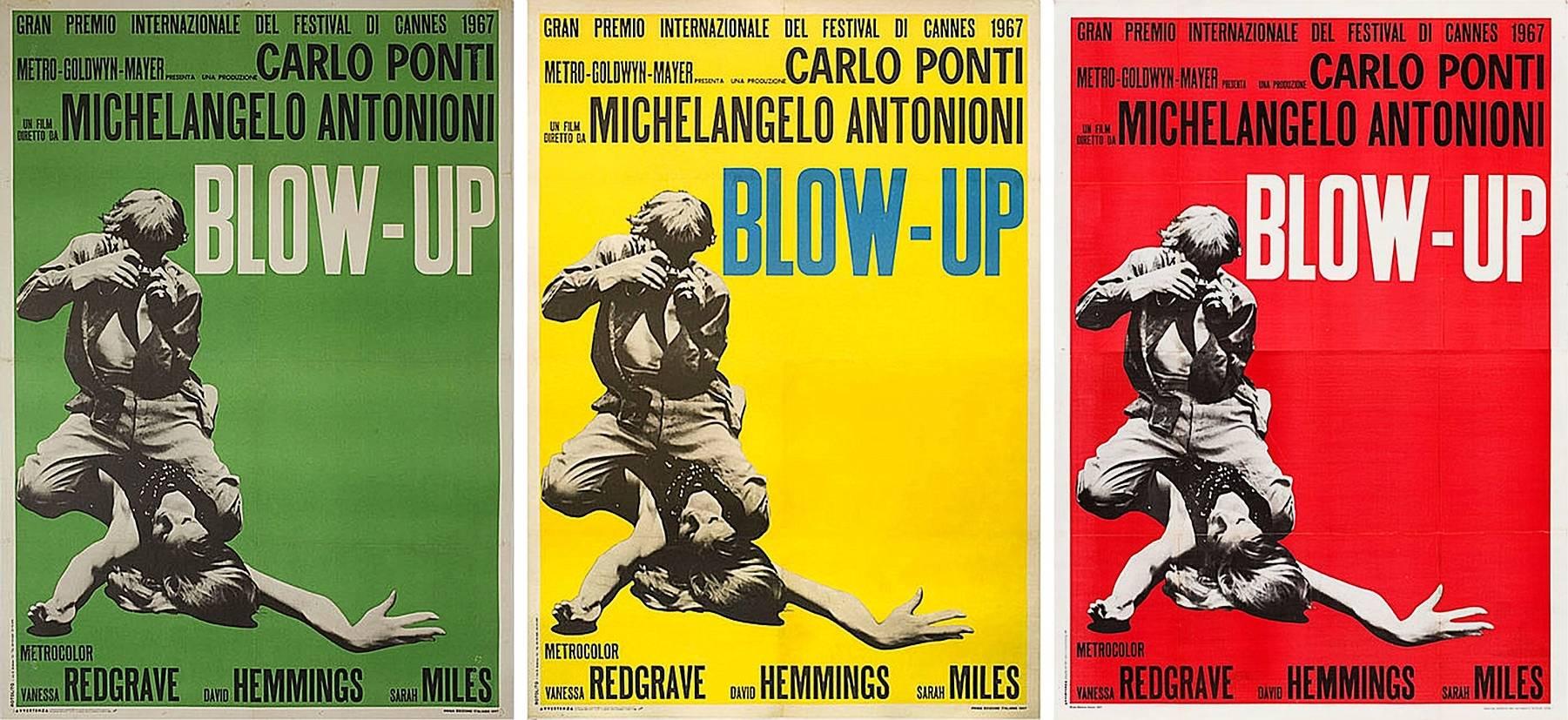 Unknown Print - BLOW UP - VINTAGE FILM POSTER TRIPTYCH - CLASSIC - ICONIC - DAVID BAILEY - RARE