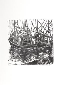 Grabados de paisajes en linograbado