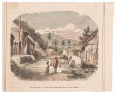 Borneo Road of the Sarawack - Lithograph - 19th Century
