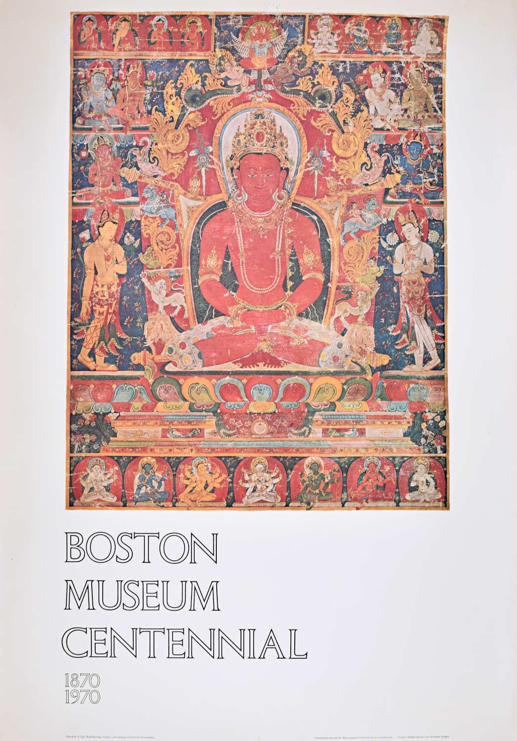 Unknown Print - Boston Museum Centennial poster 1970 Mandala of Eight Bodhisatlvas