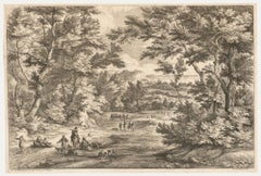 Boudewyns after Meulen - 17th Century Etching, The Valley Road