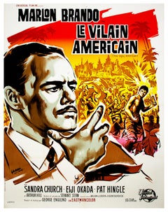 "Brando, Le Vilain Americain" Original Lithograph Poster 