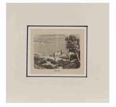 Brindisi - Woodcut - Mid-20th Century