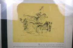 Brooks Brothers x Paul Brown Equestrian 3 Vintage c1937 Adverts In Gilt Frame