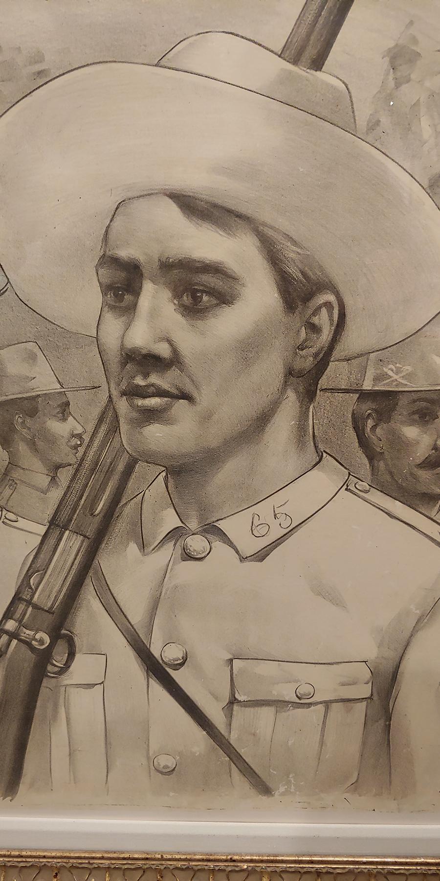 Buffalo Bill 1899 Original Battle of San Juan Hill 1 sheet of a 24 sheet poster - Print by Unknown