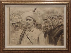 1 feuille d'affiche de 24 feuilles de la bataille originale de San Juan Hill de Buffalo Bill 1899