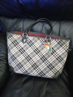 Burberry monogram bag used