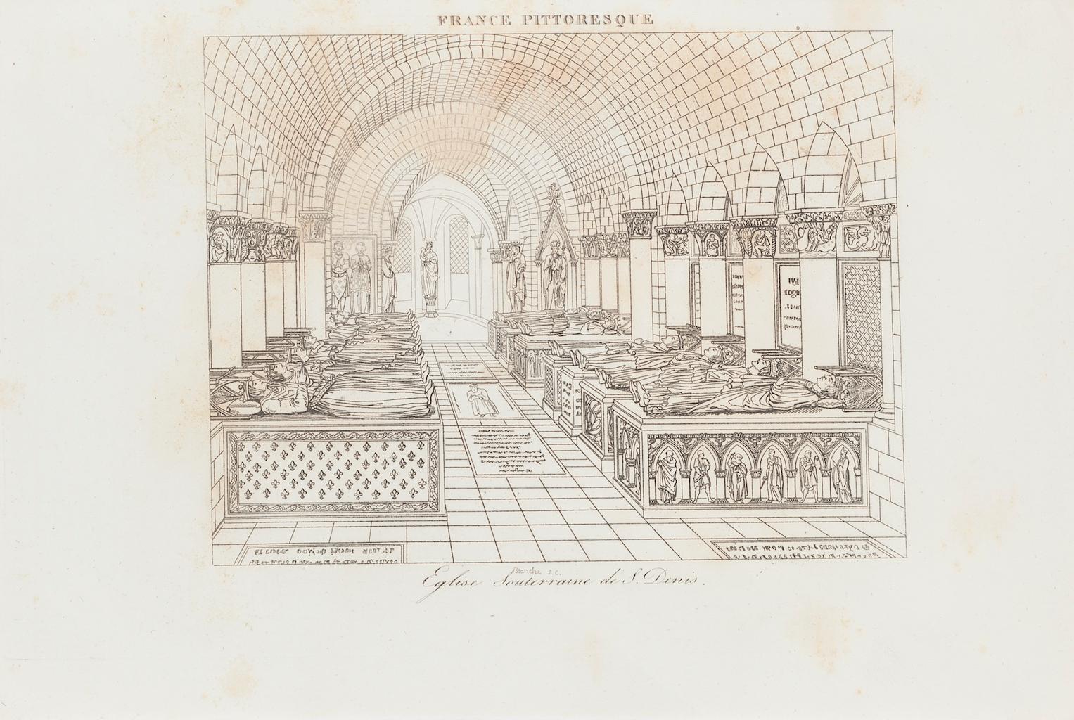 Unknown Interior Print - Burial - Original Lithograph - 19th Century