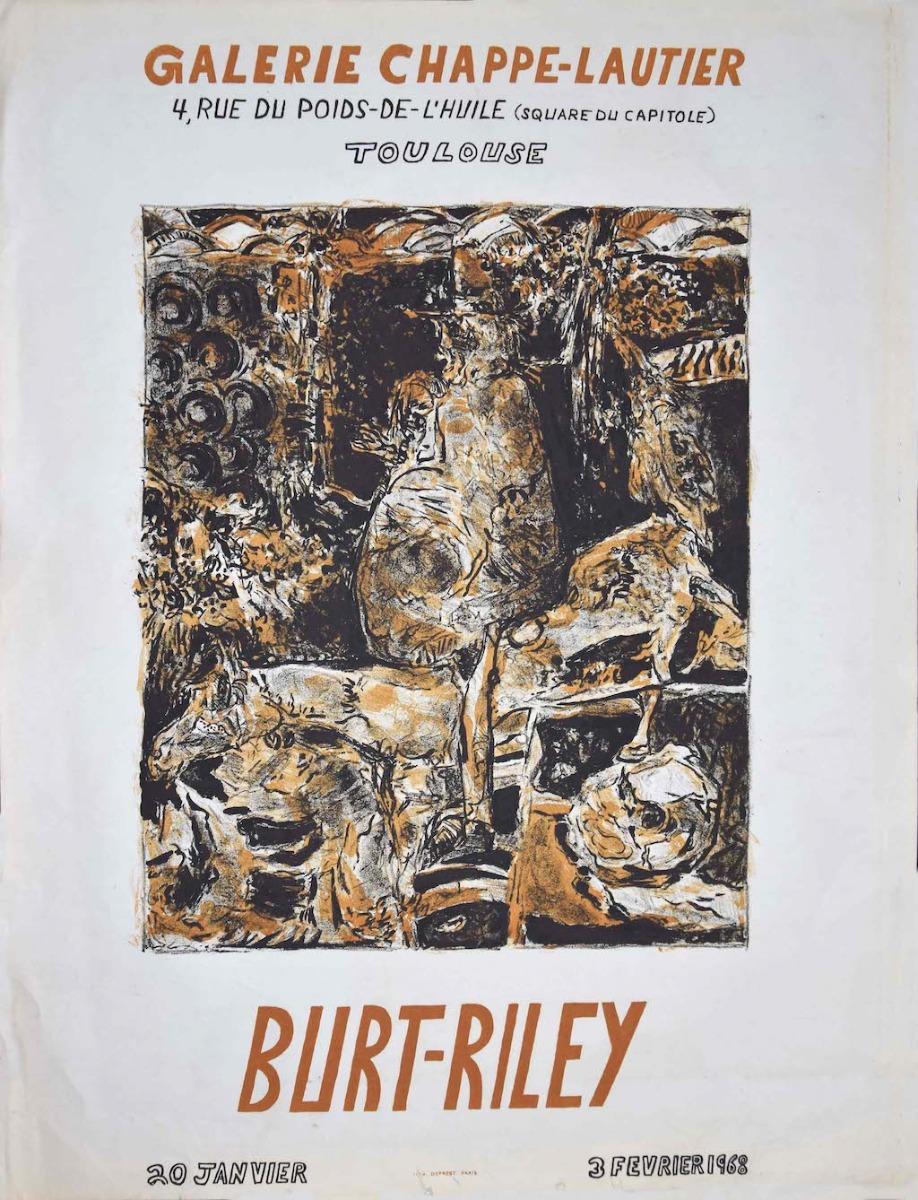 Unknown Figurative Print - Burt-Riley Poster - Vintage Offset Print - 1968
