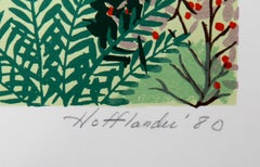 Bus Stop, Folk Art Screenprint by Jack Hofflander