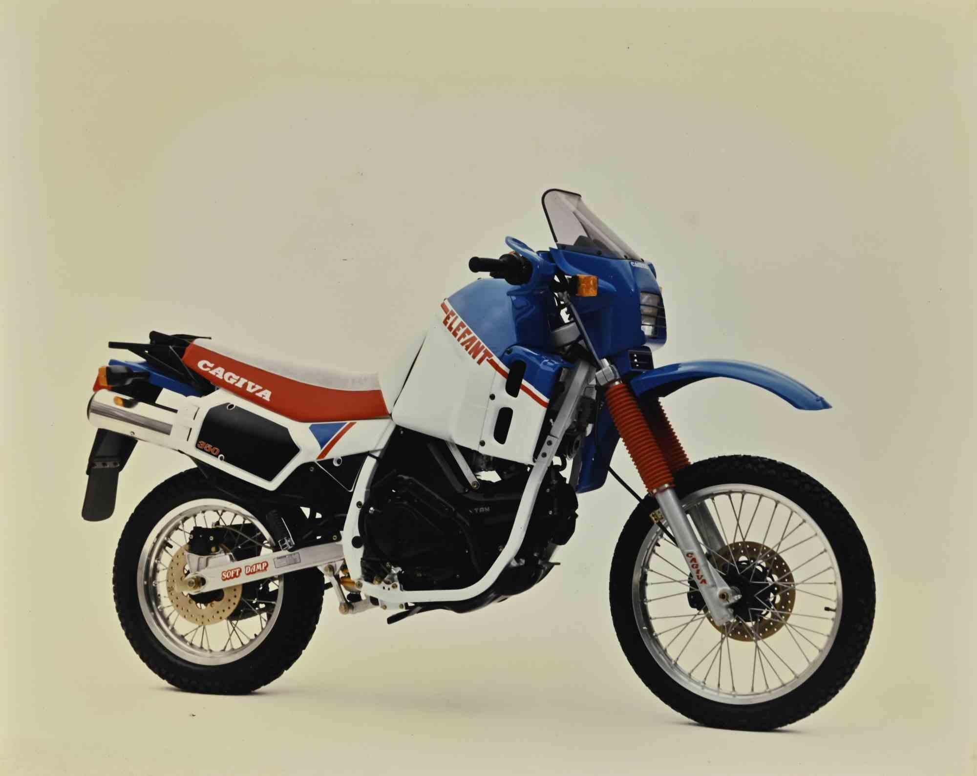 Moto Cagiva - Set di stampe offset d'epoca - Anni '80 - Figurative Print Nero di Unknown