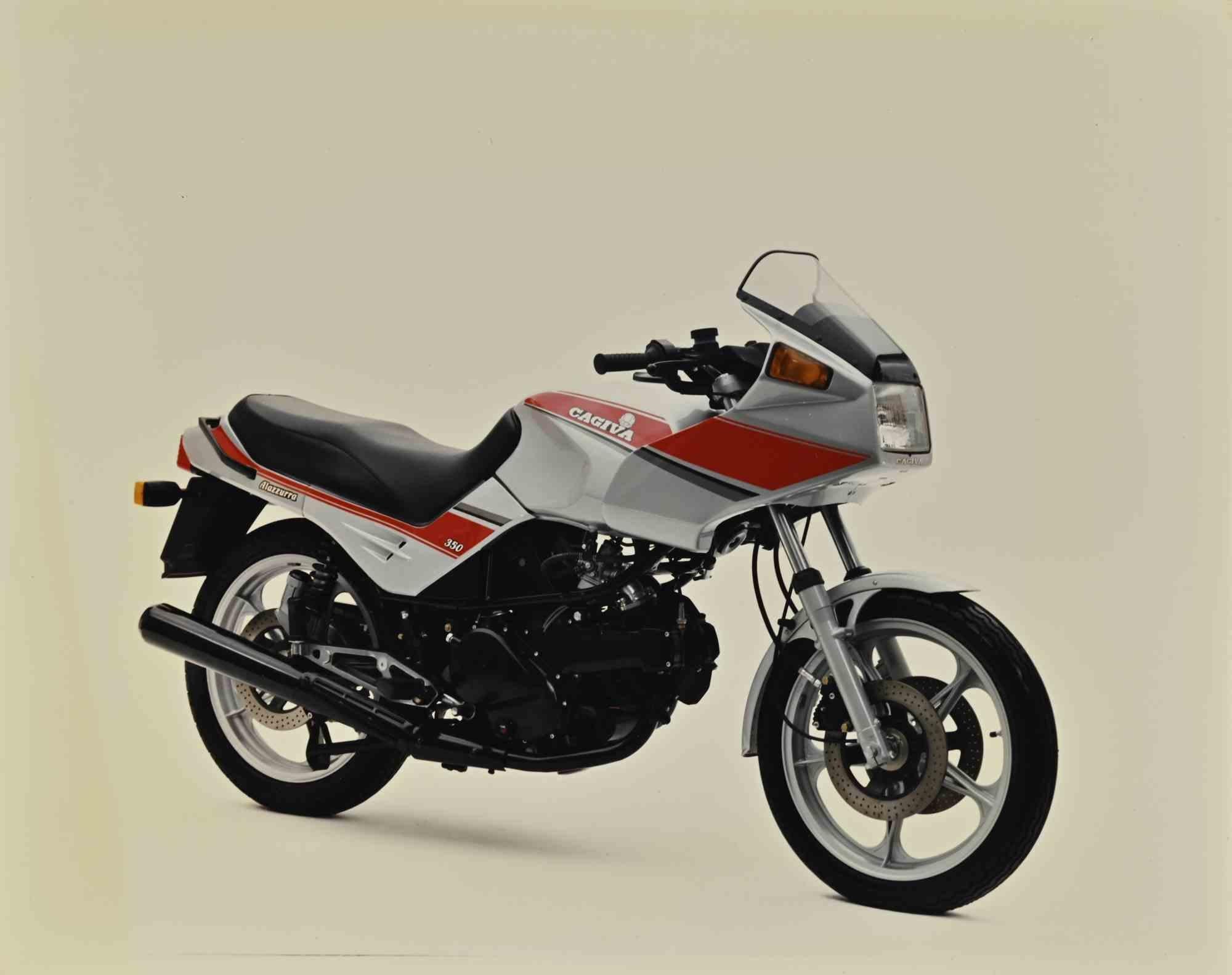 Moto Cagiva - Set di stampe offset d'epoca - Anni '80 in vendita 1