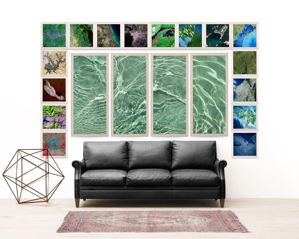 Swimming pools are synonymous with the California dream, a quintessential aspect of the thrill and wonder of this creative capitol. This original photo set captures the tranquility of staring off into the fluid fractals made by the interplay of