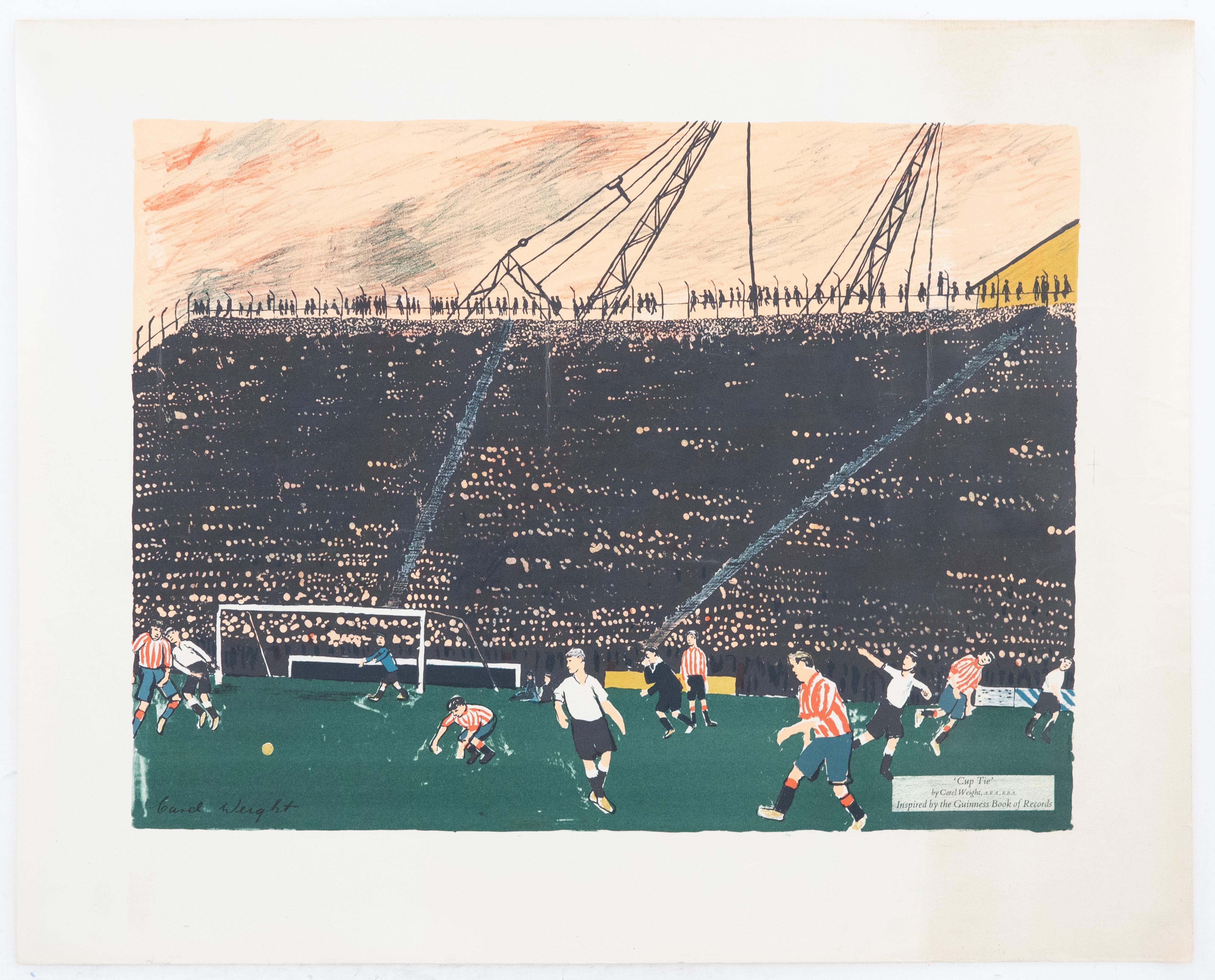 Carel Weight ARA, RBA (1908-1997) - 1962 Lithograph Poster, Cup Tie - Print by Unknown