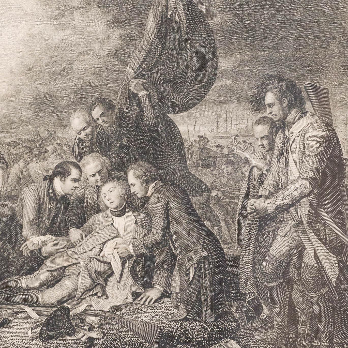 Schöner Kupferstich von Carl Gottlieb Guttenberg (1743-1792) nach dem Gemälde von Benjamin West (1738-1820) 