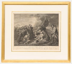 Carl Gottlieb Guttenberg (1743-1792) - Kupferstich, Der Tod des Generals Wolf