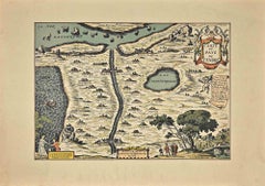 Carte Du Pays de Tendre - Etching - 1659