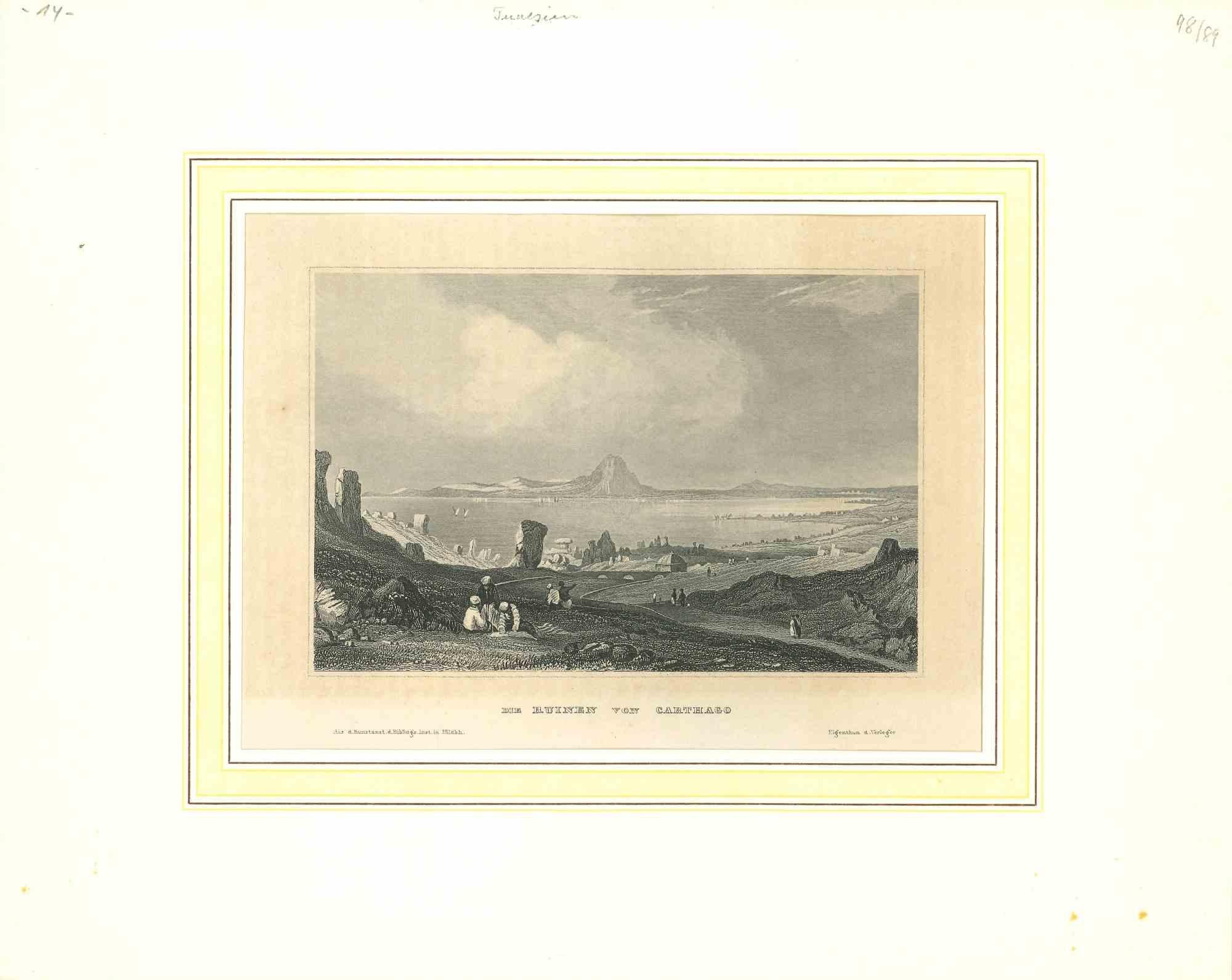 Unknown Figurative Print - Carthage - Original Lithograph - Early 19th Century