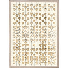 Cartier Heart Strings, gold leaf, framed