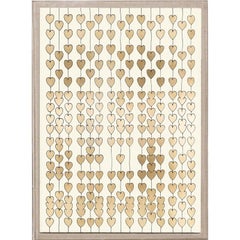 Cartier Heart Strings, gold leaf, unframed