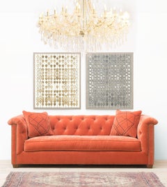 Cartier Heart Strings, silver leaf, framed