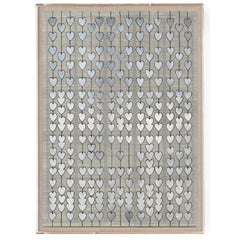 Cartier Heart Strings, silver leaf, unframed