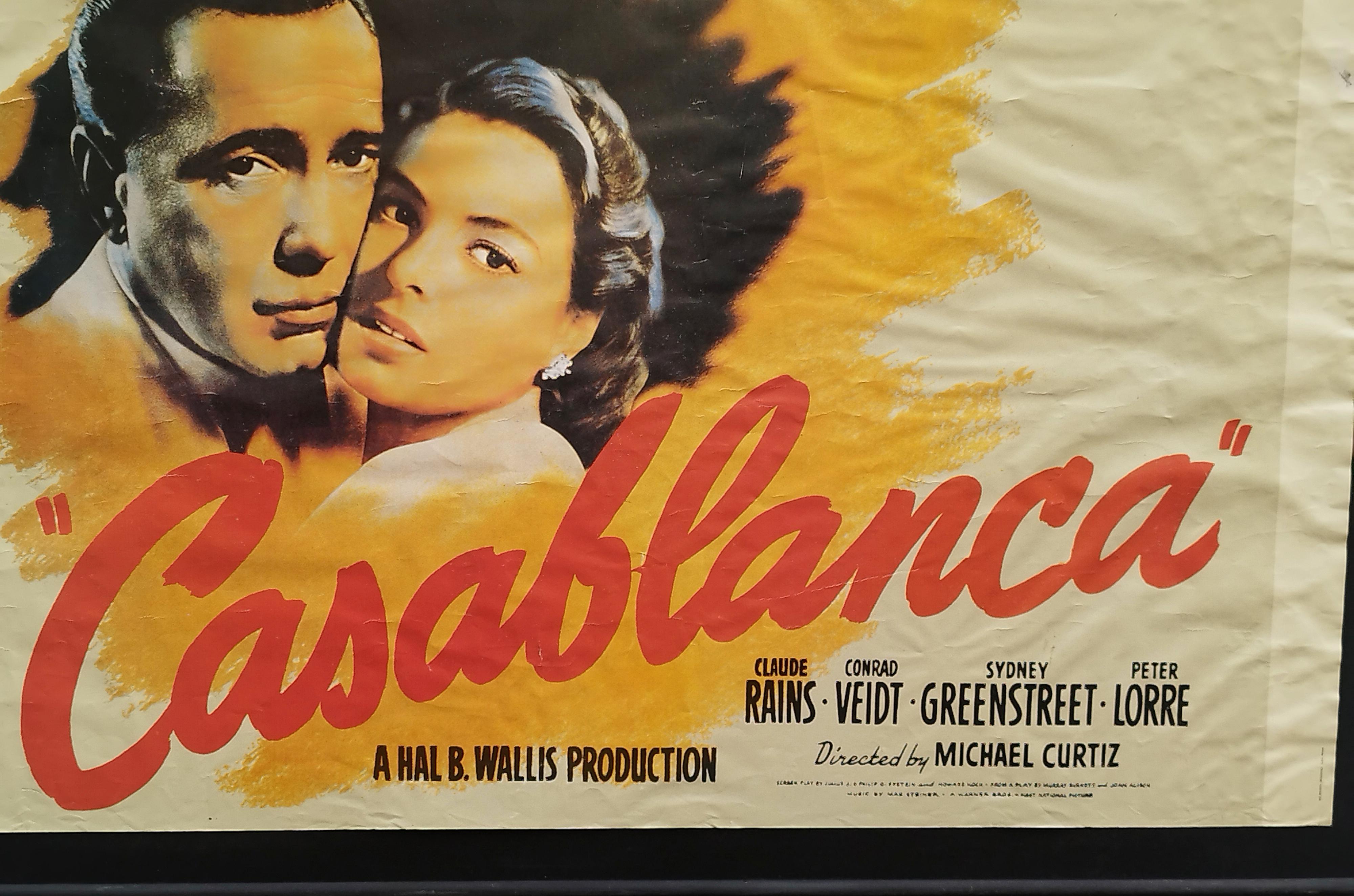 Casablanca, Filmplakat aus den 70er Jahren im Angebot 6