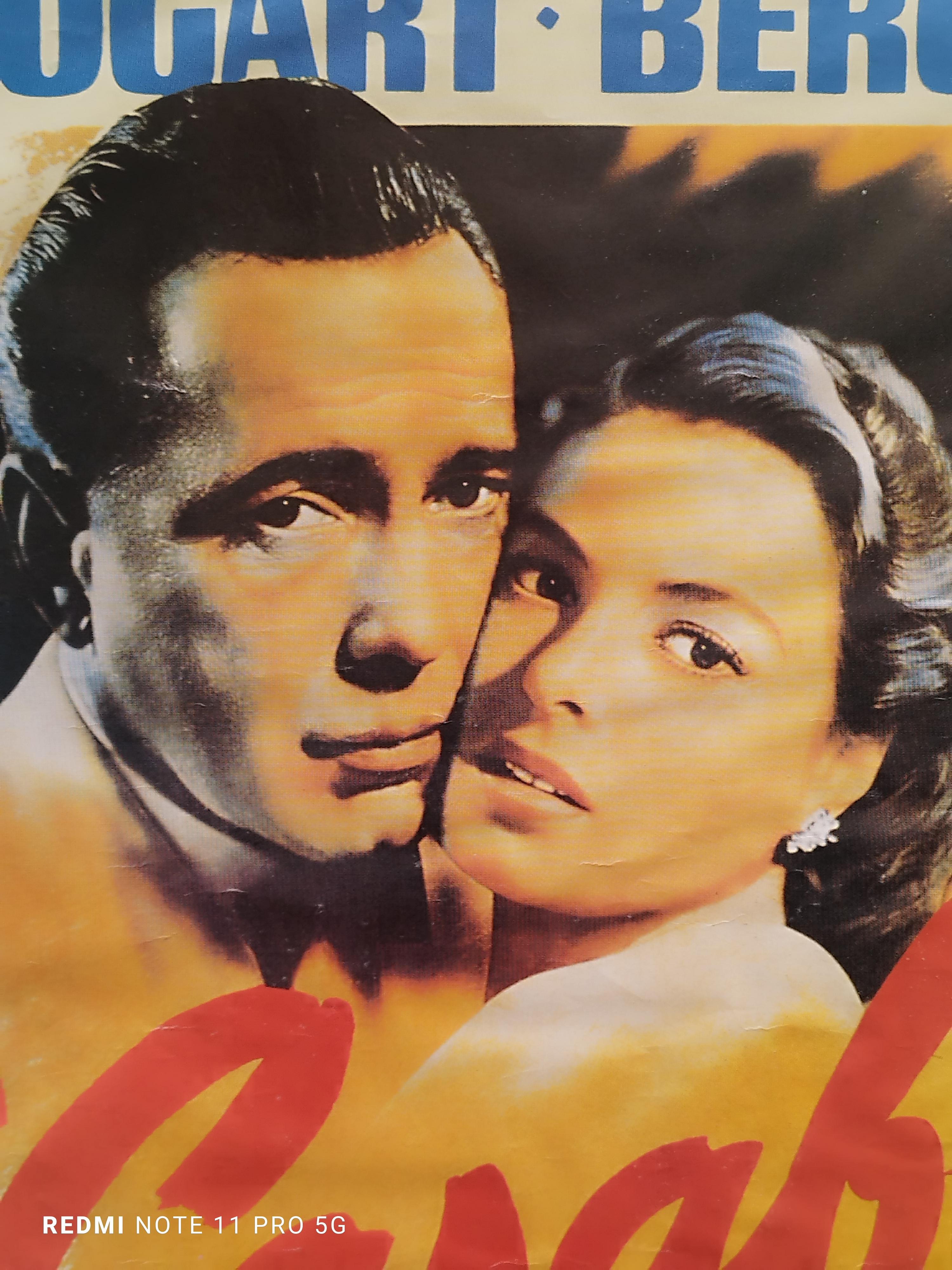 Casablanca, Filmplakat aus den 70er Jahren – Print von Unknown
