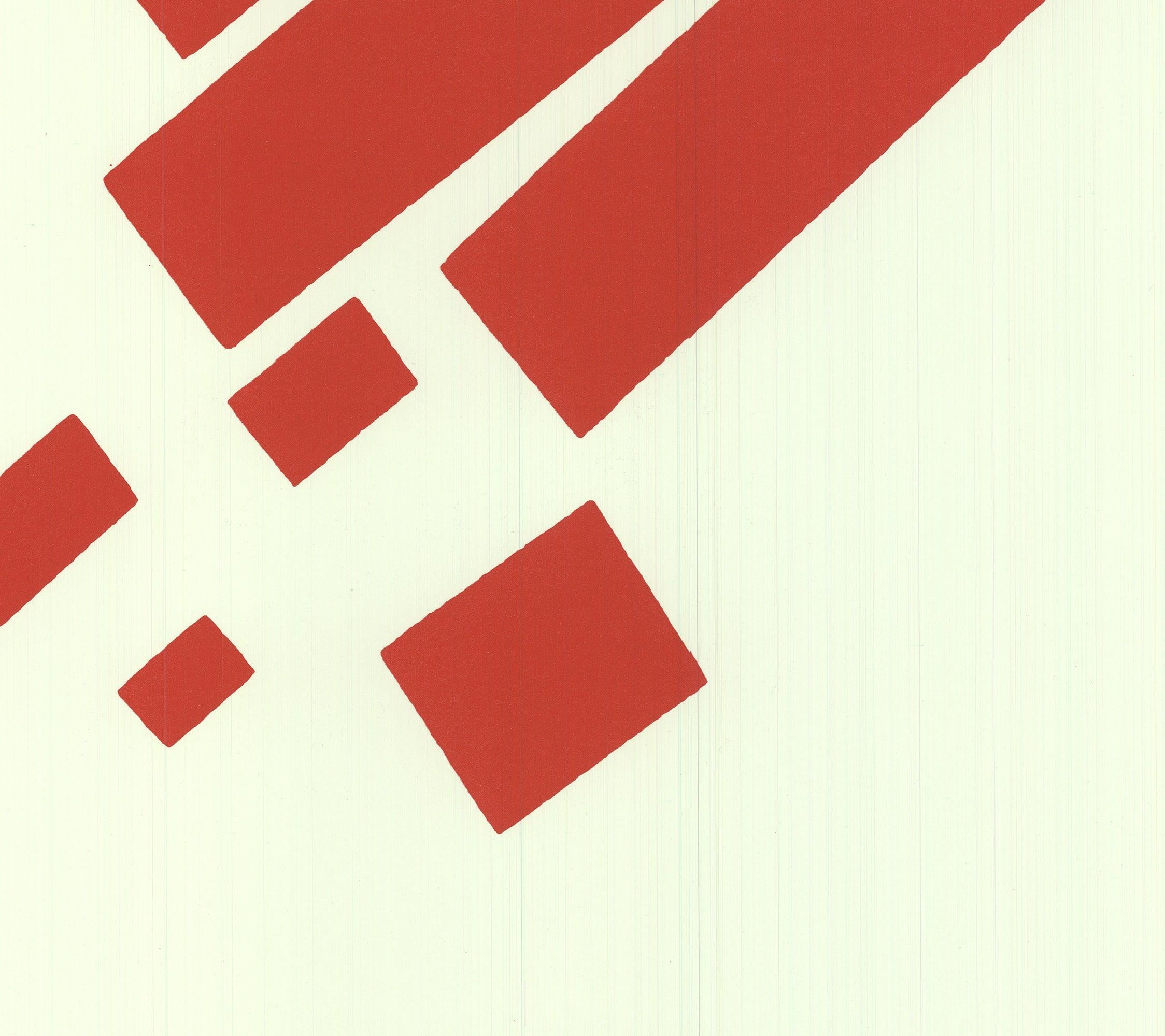 Casimir Malevic 'Otto rettangoli rossi' 1991- Serigrafia 1