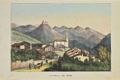Antique Castelbarco in Tyrol - Lithograph - 1862