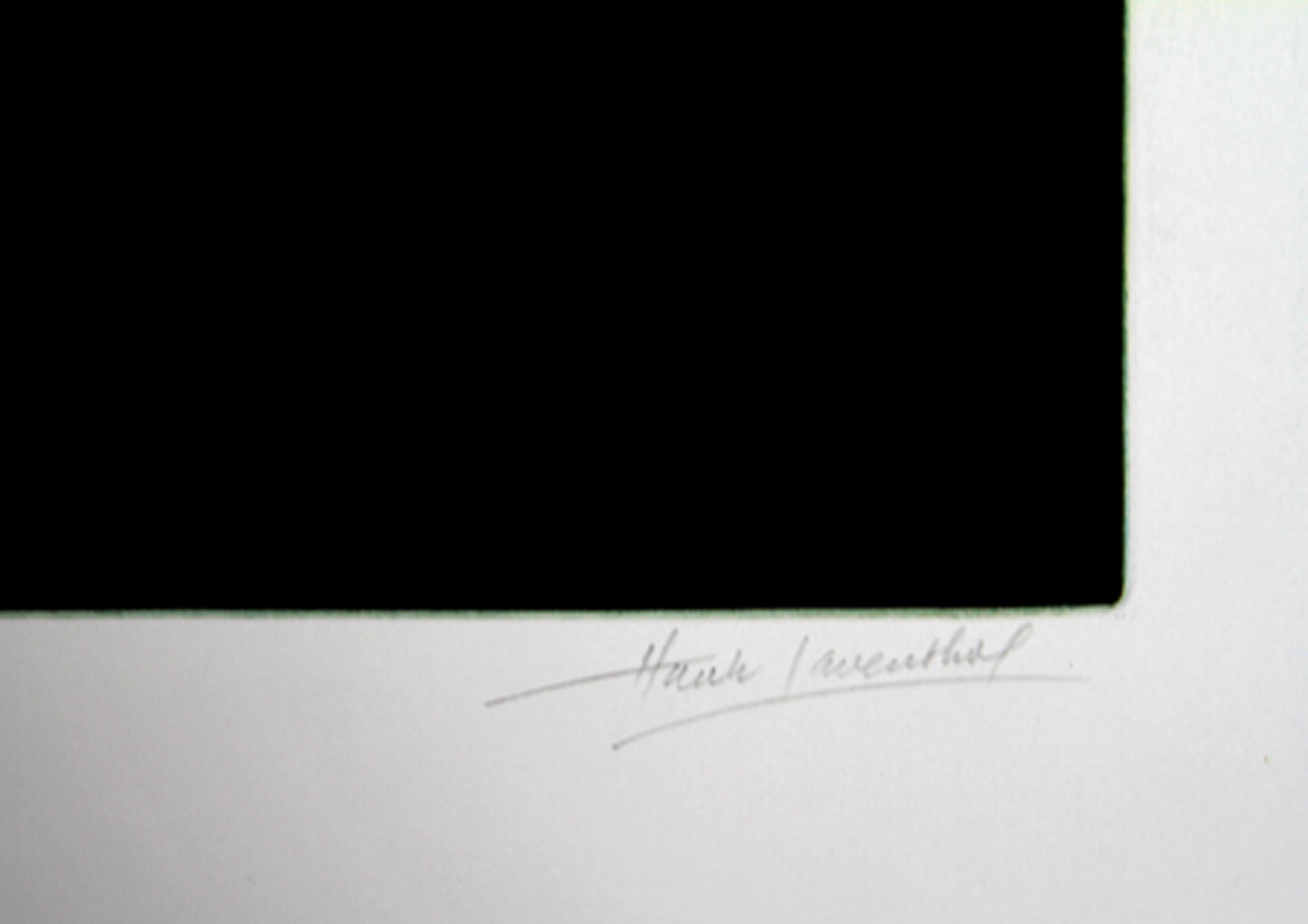 Castle Eye, Surrealistische Aquatinta-Radierung von Hank Laventhol im Angebot 1