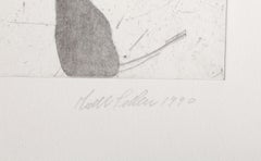 Cave Dancers, Abstract Expressionist Etching by an Unknown Artist