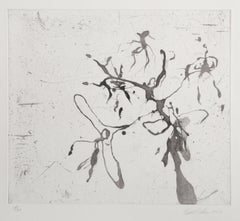 Danzatrici delle caverne, acquaforte espressionista astratta di un artista sconosciuto