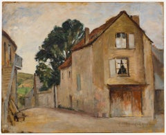 Cecile Hertz-Eyrolles (1875-1974) - Aguafuerte, Camino de la aldea