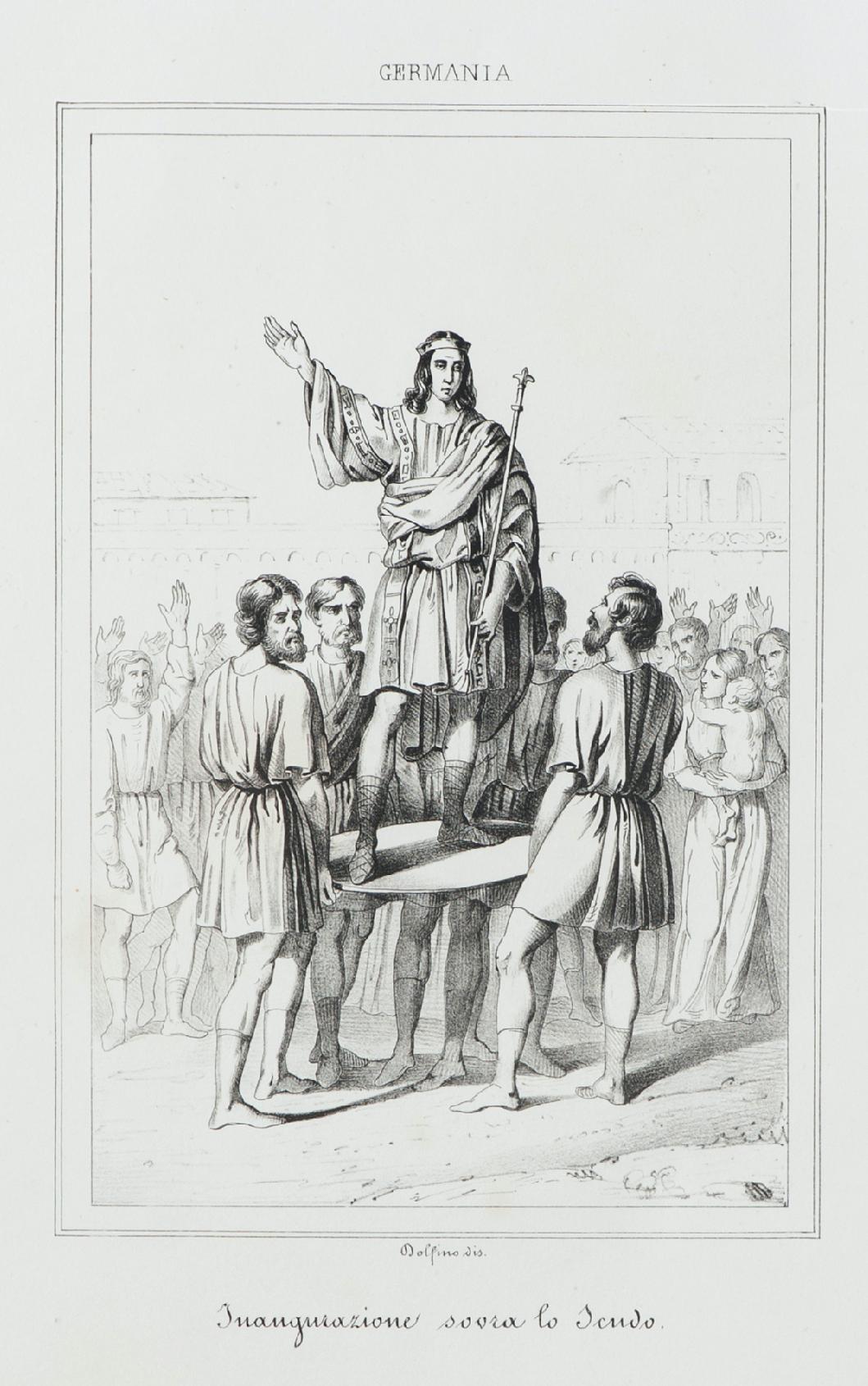 Celebration on the Shiels - Lithograph - 19th Century