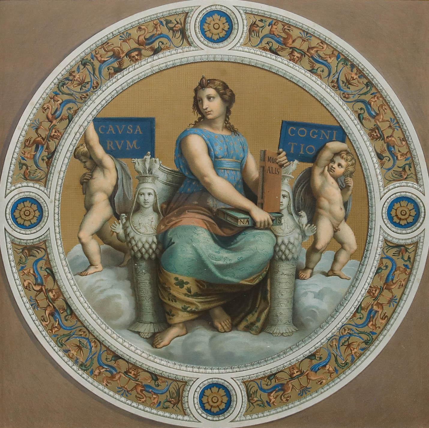 Cesare Mariannecci d'après Raphael - Fin du XIXe siècle Lithographie, Philosophie - Print de Unknown