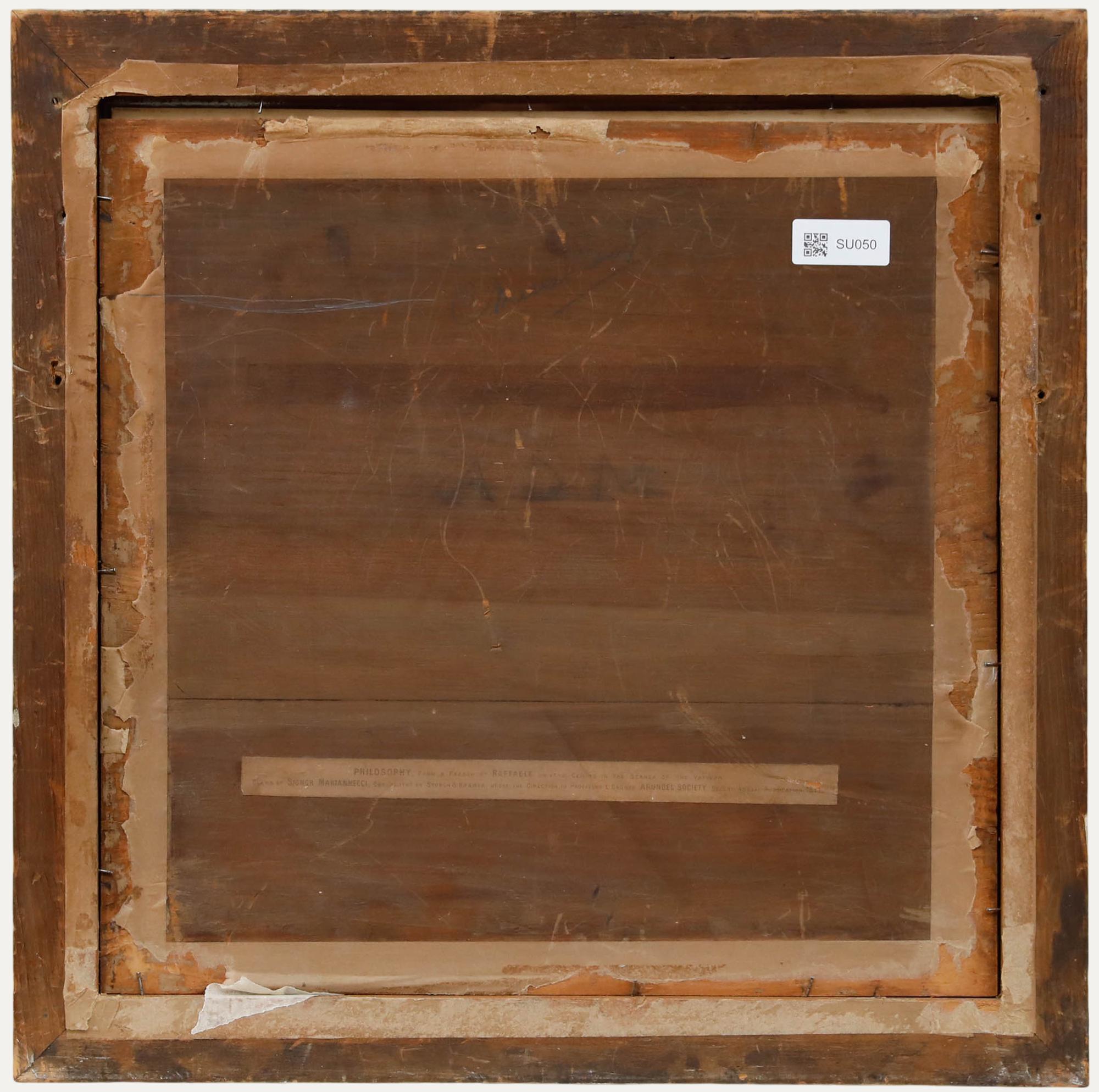 Cesare Mariannecci d'après Raphael - Fin du XIXe siècle Lithographie, Philosophie - Marron Figurative Print par Unknown