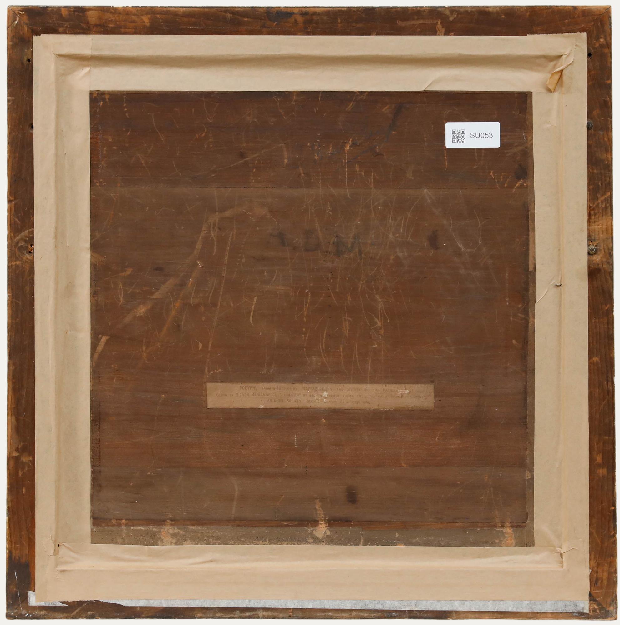 Cesar Mariannecci d'après Raphael - Fin du XIXe siècle Lithographie, Poésie - Marron Figurative Print par Unknown