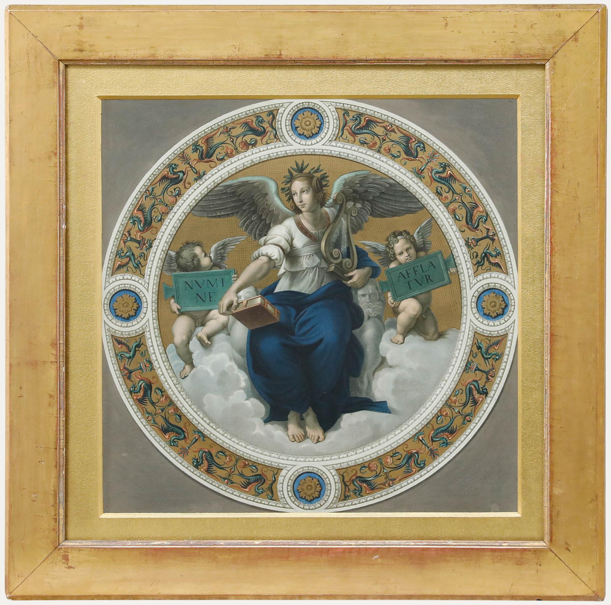 Cesar Mariannecci d'après Raphael - Fin du XIXe siècle Lithographie, Poésie