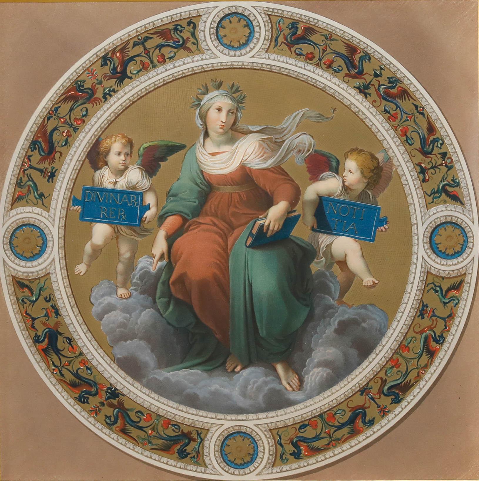 Cesar Mariannecci d'après Raphael - Fin du XIXe siècle Lithographie, Théologie - Print de Unknown