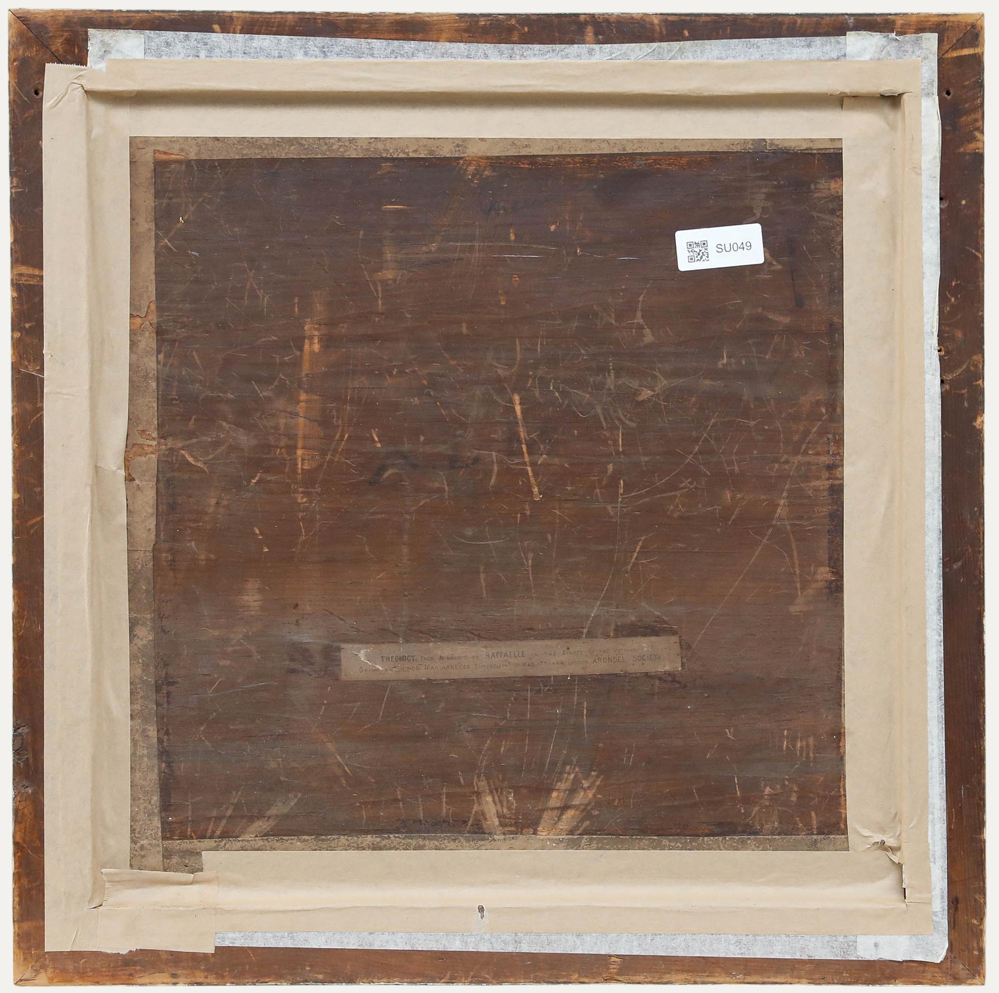 Cesar Mariannecci d'après Raphael - Fin du XIXe siècle Lithographie, Théologie - Marron Figurative Print par Unknown